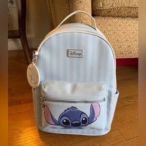 Disney Light Blue Stitch Backpack Bag NWT